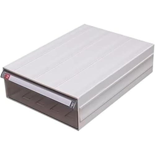 WhiteForest 書類ケース 引き出し a4 レターケース 収納ボックス ファイルケース 卓上収納 書類トレー 大容量 耐荷重 オフィス 学校 事務用品 縦型 (1大,ホワイト)