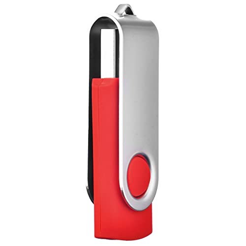 Image of 1GB USB Flash Drive 1PCS, EASTBULL USB 2.0 Thumb Drive Swivel USB Stick Memory Stick Metal Thumb Drive (Red)