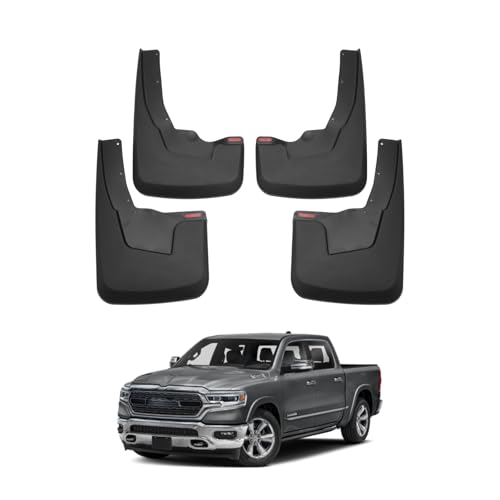 Autorder Mud Flaps Splash Guards for 2019-2022 2023 2024 Dodge Ram 1500 Accessories Mudflap Fender Flares Front and Rear Mud Guard Set 4PCS (with OEM Fender Flares, NOT Classic or TRX Models)