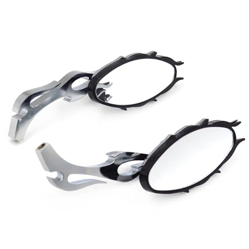 Retrovisor de motocicleta cromado accesorio custom para manillar chopper y cruiser 6