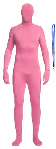 Image of Full Bodysuit Include Zipper Helper Unisex Spandex Stretch Adult Costume Zentai Disappearing Man Body Suit