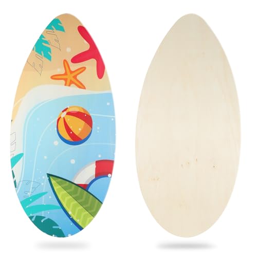 πββοΈπ 10 Best Skimboard for Beginners for 2025 6 HQO LOVL Skimboard 41 inch Skim Board for Kids Adults Wooden Skim Boards with High Gloss Coat for Beach Skimboards for Beginners to Intermediate(beach)