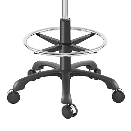 Saddle Stool With Back Support Ergonomic Seat Hydraulic Adjustable With Footrest For Home Office Dental Tattoo Salon Shop Use #TOP7