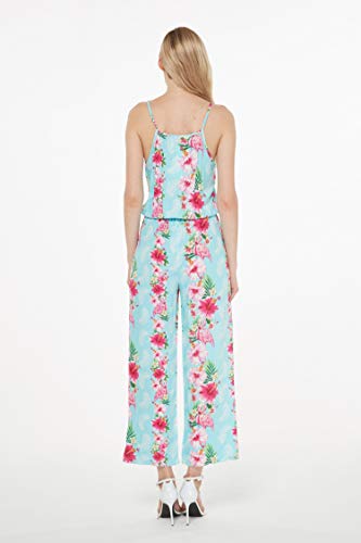 Image of Hawaii Hangover Family Matching Clothes, Pink Hibiscus Vine Turquoise | Family matching Hawaiian outfits, Pink Hibiscus Vine Turquoise, lightweight rayon, machine washable, tropical floral print
