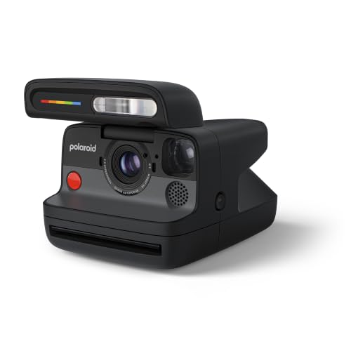 Image of Polaroid Flip Instant Camera + Color Film Bundle (16 Photos Included) - Black (6565) - Hyperfocal 4-Lens System, Sonar autofocus, and Sence Analysis with Bluetooth paired Companion app