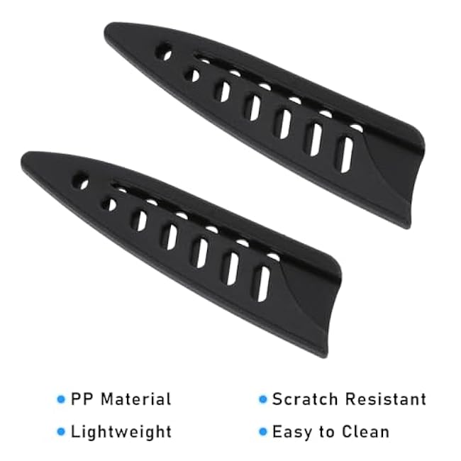 2 Pcs Kitchen Knife Sheath, Plastic Safety Knife Covers for 4'' Paring Knife, Chef Knife Sheath Blade Protector, Universal Knife Guard, Black