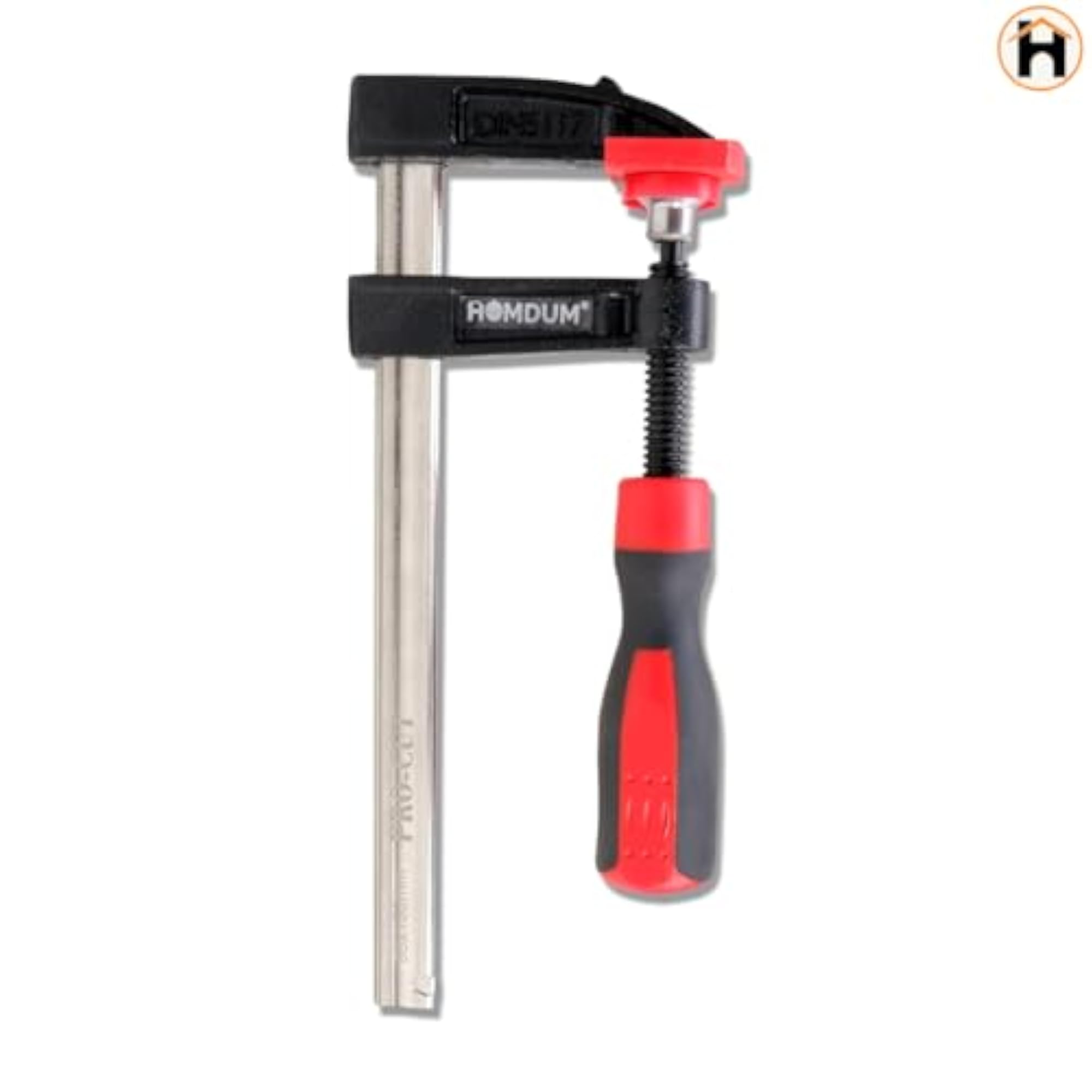 Steel F Clamp 200 x 50 mm with Rubberized Handle