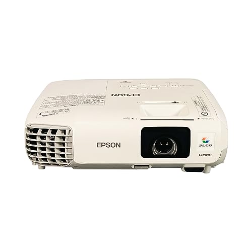 Image of Epson PowerLite 97 3LCD Projector 2700 ANSI HD 1080i HDMI, Bundle: Remote Control, Power Cable, HDMI Cable (Renewed)
