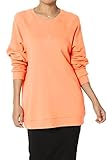 TheMogan Casual Oversized Crew Neck Sweatshirts Loose Fit Pullover Tunic S~3XL