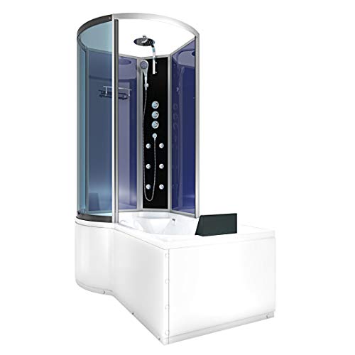 AcquaVapore DTP8050-A004R Wanne Duschtempel Badewanne Dusche Duschkabine 98x170 ohne