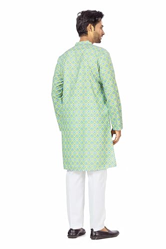 Image of Studio Shringaar Men's Cotton Relaxed Fit Straight Kurta