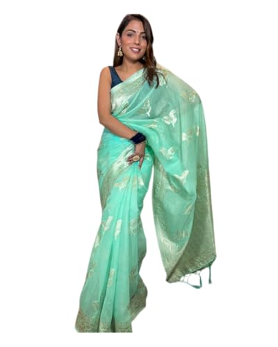 Sari en soie Banarasi de mariage avec tricot Zari luxueux et étoffe de blouse