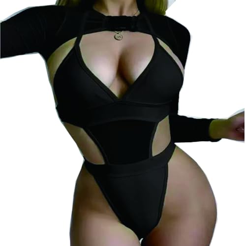 One Piece Swimsuit for Womens Tummy Control Bathing Suit V Neck Slimming 2 Piece Swimwear