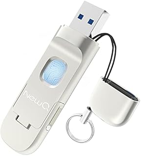 Fingerprint USB 3.0 Flash Drive,NEWQ 64GB Whole Disk Biometric Encryption Security Thumb Drive for PC, Android Phones, Laptop