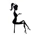 Scucs High Heel Girl Cake Topper Zarte Acryl Kuchen Picks Tischkuchen Dekorationen für Cupcake Party Dessert
