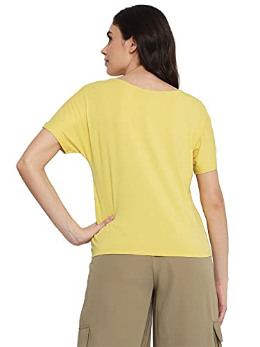 Image of VERO MODA Women's Solid Regular Fit T-Shirt