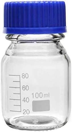 Borosilicate Glass 100ml Reagent Bottle with Screw cap.(Pack of 2 piece)