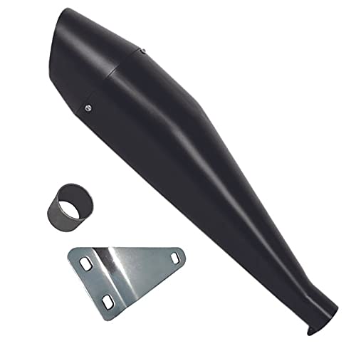 Bike 29M Silencer Exhaust Glasswool Dolphin Black Bullet Filter Exhaust With Zed Clamp & Bush for Royal Enfield Bullet Classic 350-image-38