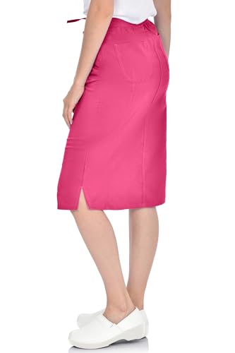 MediChic Women's Stretch Scrub Skirt - 5-Pocket, Comfortable & Durable Workwear Skirt for Healthcare, Medical Nursing4