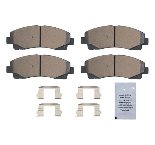 Image of HUSCH D1102 Front Ceramic Brake Pads Kit Fit For Acura TL 2009-2014, For Honda Ridgeline 2006-2011