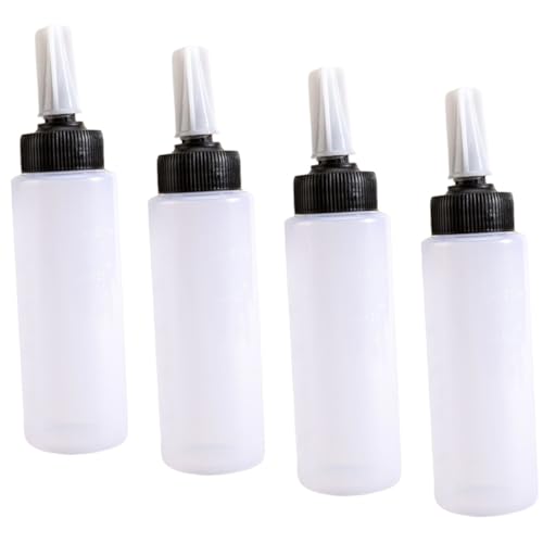 Gogogmee Diy Hair Coloring Kit 4pcs Plastic Squeeze Bottles for Shampoo Conditioner Dye Refillable 150ml