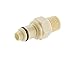 LinkTech 40PP Series Male Thread Plug, Valved, 1/4" NPT, Molded Almond Color