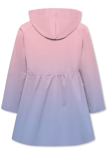 Image of Betusline Girl's Single Breasted Trench Coat Hooded Dress Coat Outerwear, 2-14 Years