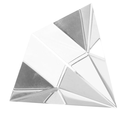 SOESFOUFU Pyramid Prism Glass Prism X- Light Optical Experiment Sun Catcher Decor