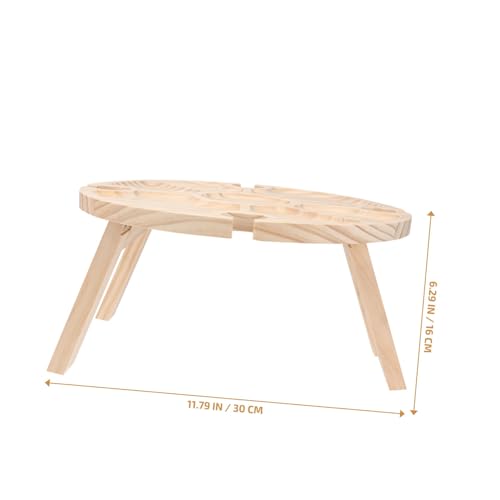 Table de pique-nique extérieure pliable et support à verres à vin pour camping - 4