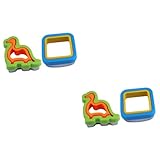 Amosfun 4 Piezas molde de sándwich cuchillo pan cuchillo de pan formas de cortador de sándwich moldes para panqueques molde para sushi molde de pastel lavable molde para pan tostado