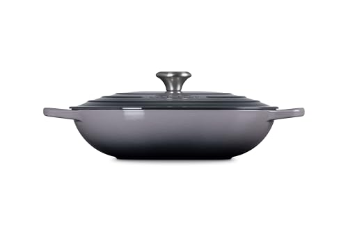 Image of Le Creuset Enameled Cast Iron Oval Casserole with Lid, 3.75 qt., Oyster