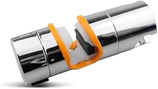 Universal 18-25MM O.D.(top of The The line-Tough) Shower Head Holder for Slide Bar Adjustable, Hand Shower Bracket Holder for Slide Bar Slider Clamp Bathroom Replacement 360 Degree Rotation