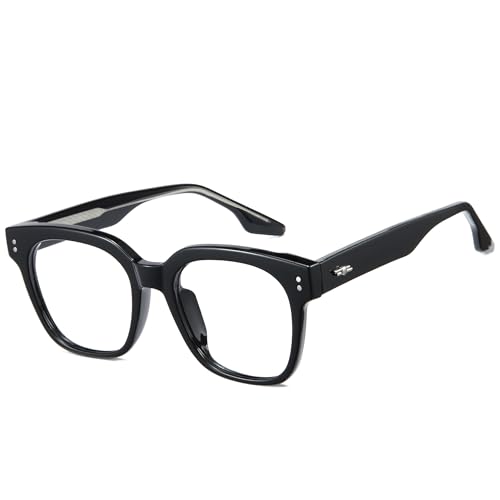 Image of Cyxus Chunky Square Blue light Glasses Womens Men Stylish TR90 Frame Computer Gaming Academic Look 8556