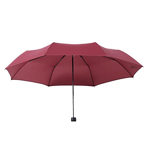 Parapluie de voyage automatique et robuste face au vent rouge