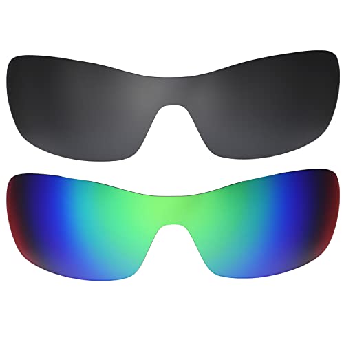 Lentes de repuesto compatibles con Oakley Antix cristales negro verde talla única