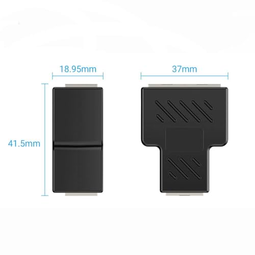 Image of MT-VIKI Rj45 Ethernet Splitter Adapter, USB 1 to 2 Dual LAN Network Socket Connector 8P8C Extender Plug Interface Cable for Cat5,Cat5E,Cat6,Cat7 (2 Devices Cannot Be Simultaneous Networking)