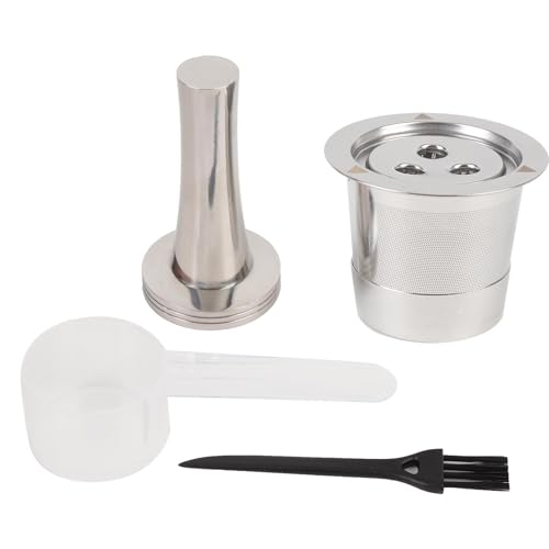 Cápsulas de café reutilizables CHEOTIME, cápsulas de café de acero inoxidable compatibles con CFP201 CFP301 Dual Brew Pro, filtros recargables de 3 orificios, accesorios de café