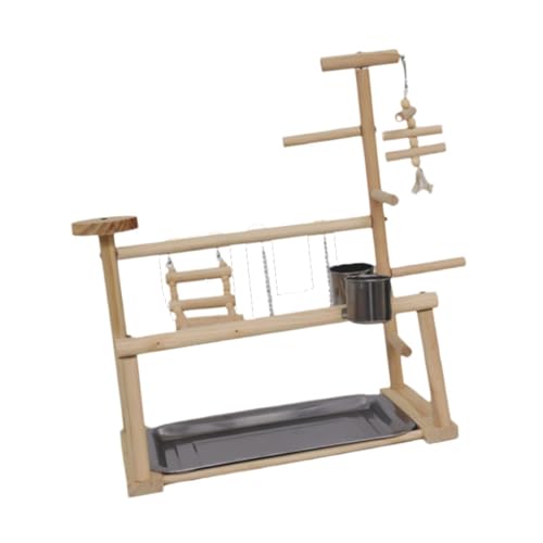 Perchoir en bois pour perruches calopsittes inséparables aire de jeux