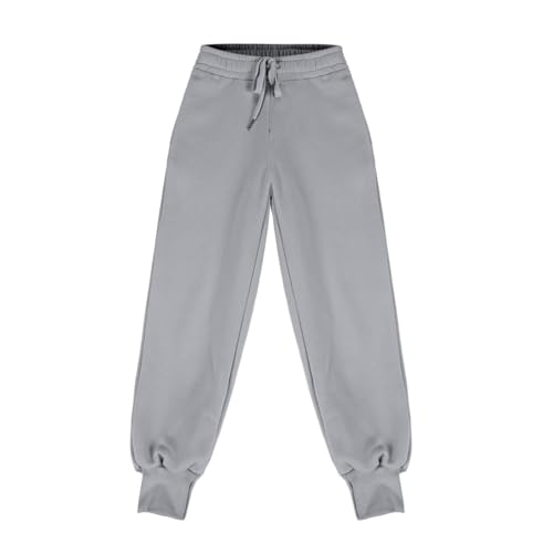 Girls Boys Jogger Pants Baggy Sweatpants Fall Outfits Kids Gym Workout Straight Leg Drawstring Preppy Pants 5-15T4