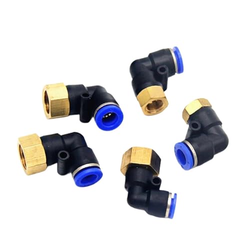 Conector PLF codo hembra contra torsión de mangueras neumáticas de 4mm a 12mm de diámetro 2