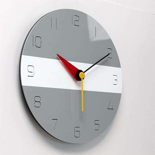 Grande horloge murale silencieuse à grands chiffres arabes - 5