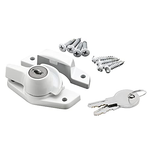 Prime-Line U 9928 Keyed Sash Lock Security Lock Only Unlocks with Key for Aluminum, Vinyl or Wood...