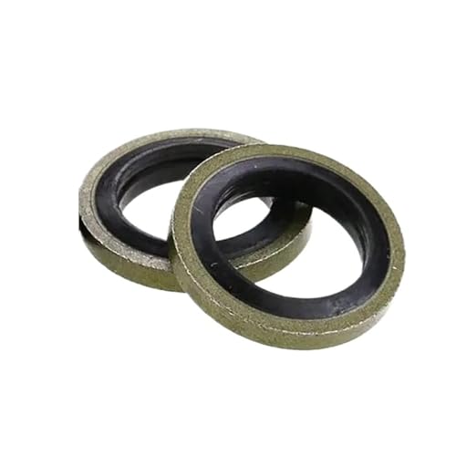 Joint de vidange M8 de carter d'huile de voiture en caoutchouc et rondelle | 10 Pcs