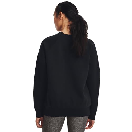 Under Armour Women's Rival Fleece Crew, 001 Black, SM - image 5