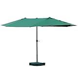 ✅Premium-Material: Die hochwertige Polyester-Bespannung dieses Sonnenschirms ist lichtecht, um die Sonne zu schützen und eine schattige Atmosphäre zu schaffen.