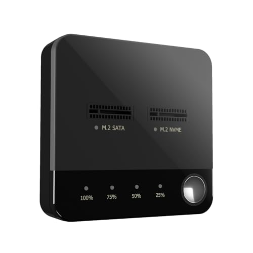 Adaptador USB C M.2 docooler para solucionar falta de espacio con clonador SSD M.2 NVME/SATA rápido