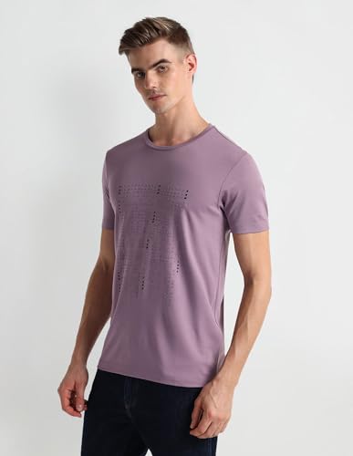 Image of Arrow Men's Solid Regular Fit T-Shirt