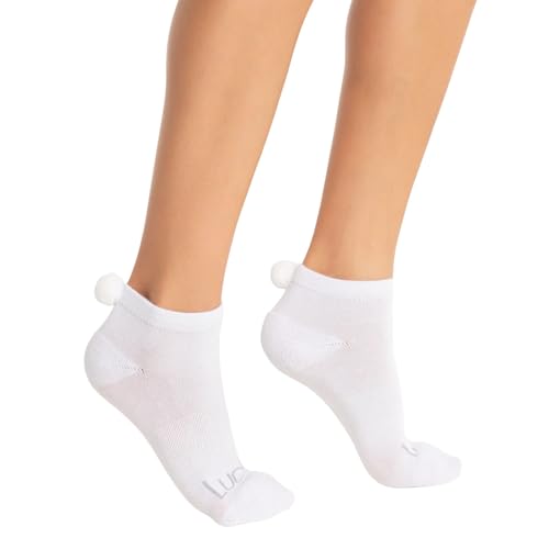 Lucky In Love Women's Pom Low Cut Socks - 3 Pack (Women's Size 4-10).4