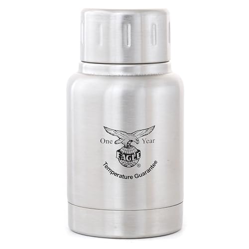 Image of Eagle Insulated Stainless Steel Vacuum Flask 160ml 4 Hours Warm and Cold Bottle (Silver)