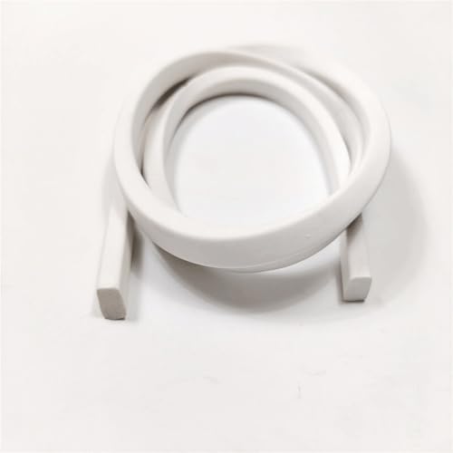 Tiras de sellado de silicona blanca, cuadradas y pequeñas, de 5 m de largo, for herrajes de ventanas, tiras de sellado de esponja de silicona, tiras de sellado rectangulares de silicona (5 mm x 20 mm)